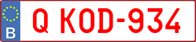 Trailer License Plate
